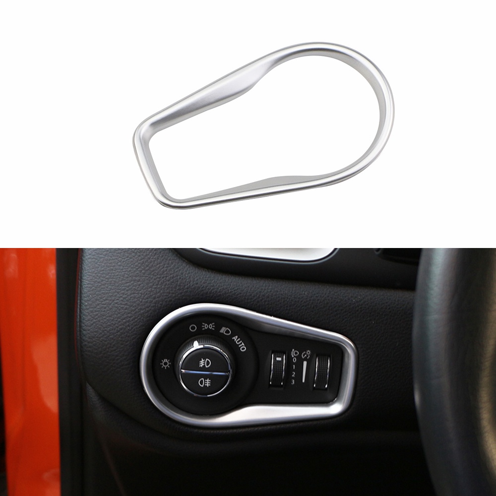 Painel De Interruptor Luz De Cabeça De Carro Decoração Adesivos Para Jeep Renegade 2014-2021 Acessórios Interiores em Oferta na Shopee