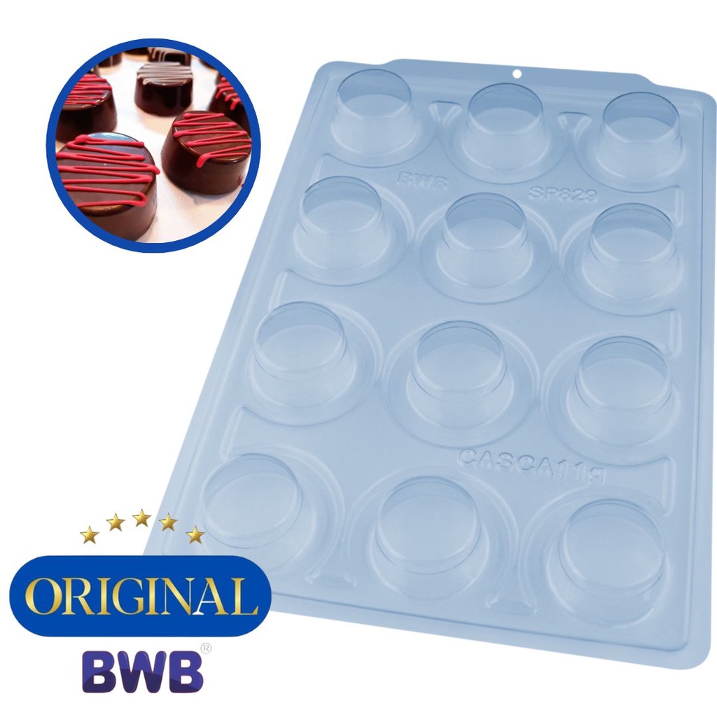 Forma De Acetato Silicone 3 Partes Mini Pão De Mel Sp 829