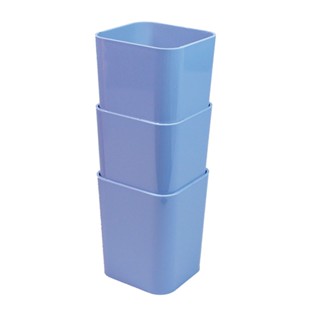 Porta objetos com 3 unidades azul pastel 6413.B Dello
