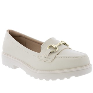 Mocassim Modare Ultraconforto Plataforma Fivela Off White