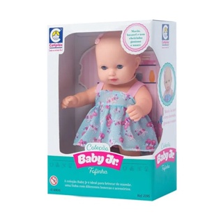 Boneca Coleção Baby Junior Fofinha 27cm em Vinil Cotiplas - 2195 em Oferta na Shopee