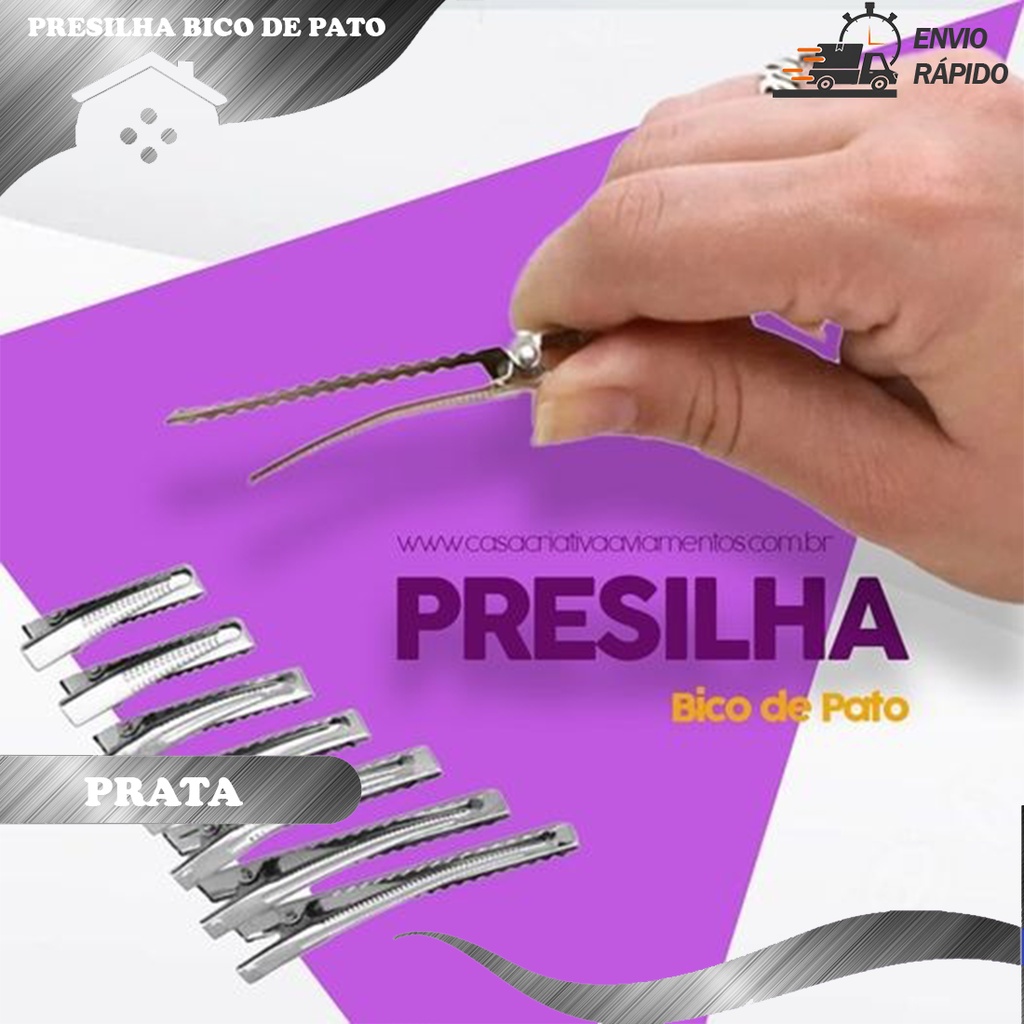 Presilha Bico De Pato 45mm - Pct C/500 Unidades