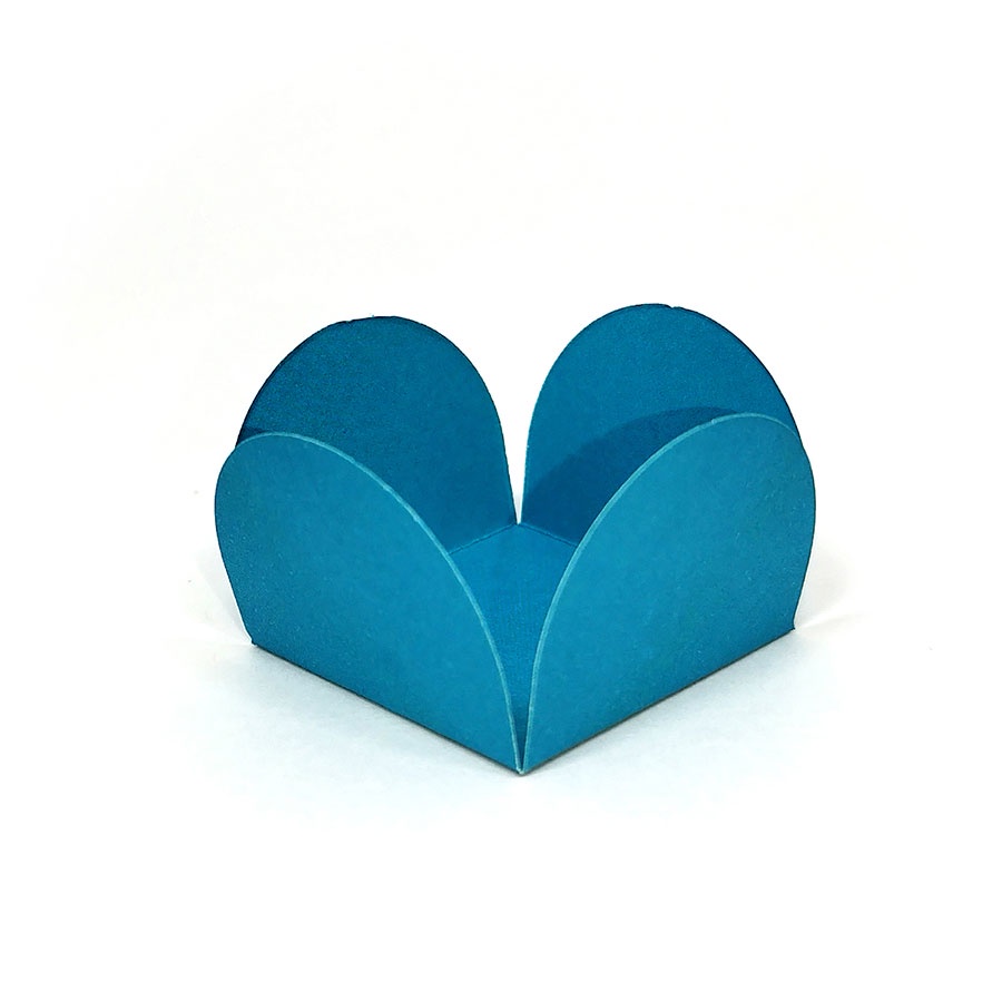 Forminhas para Doces 4 Pétalas Azul Turquesa  - 50 unidades - FunFestas - Rizzo - Home & Living