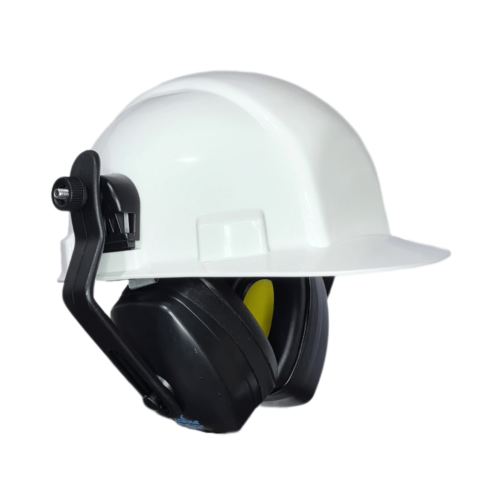 Kit Capacete de Segurança Branco + Abafador de Ruídos KW-l - Agena