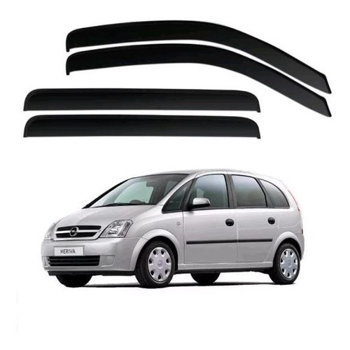 Defletor Calha de Chuva Meriva 2003 a 2012 4 Portas Ecoflex