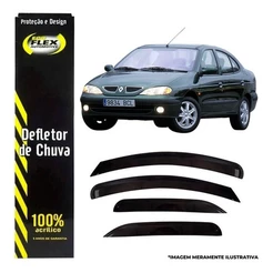 Defletor Calha de Chuva Renault Megane 1994 a 2005 (Fase 1) 4 Portas Ecoflex
