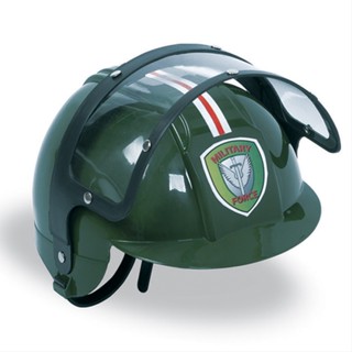 Capacete Militar Brinquedo Infantil Com Viseira Pica Pau