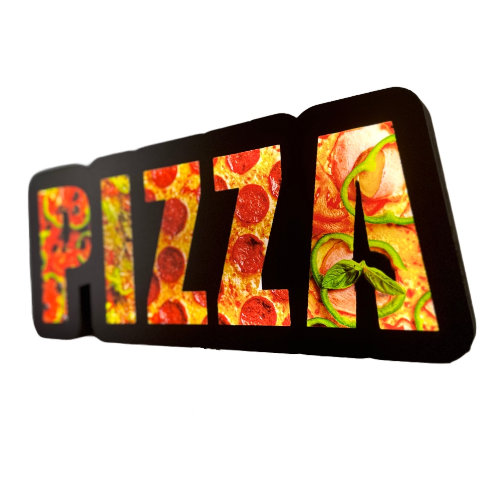 Letreiro Luminoso Pizza Picture - Decoração Pizzaria em Oferta na Shopee