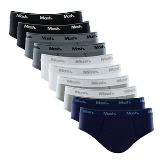 Kit com 10 Cuecas Slip Algodão Elastano Mash