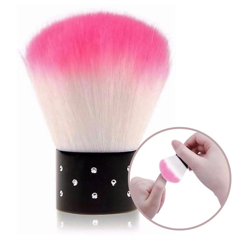 Pincel Espanador de Pó de Unha e Pó Facial Maquiagem em Oferta na Shopee