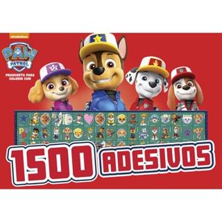 Patrulha Canina Prancheta para Colorir com 1500 Adesivos em Oferta na Shopee
