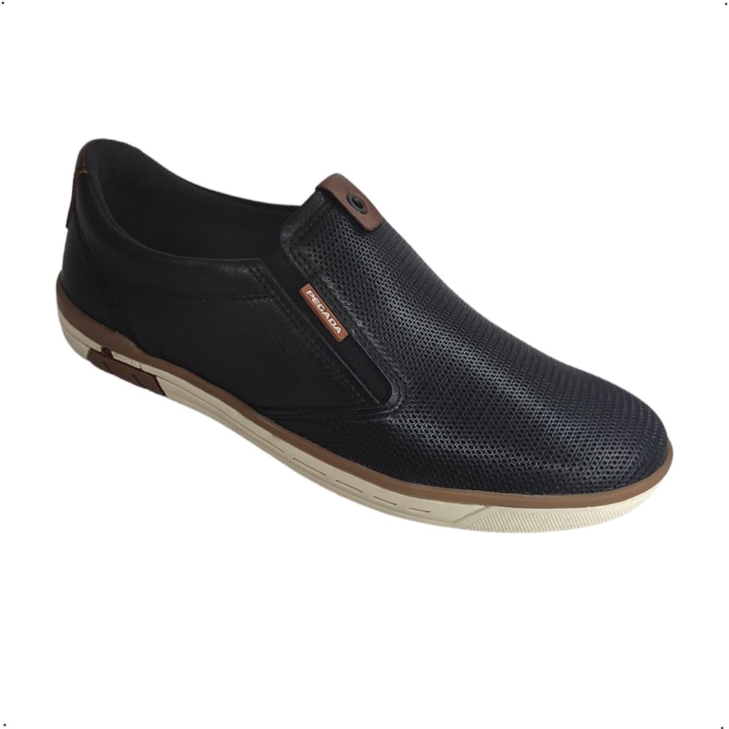Sapatenis Masculino Pegada Couro legitimo conforto casual 119303