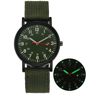 Relógio De Pulso Esportivo Casual De Quartzo Com Pulseira De Nylon Tecida Para Estudantes