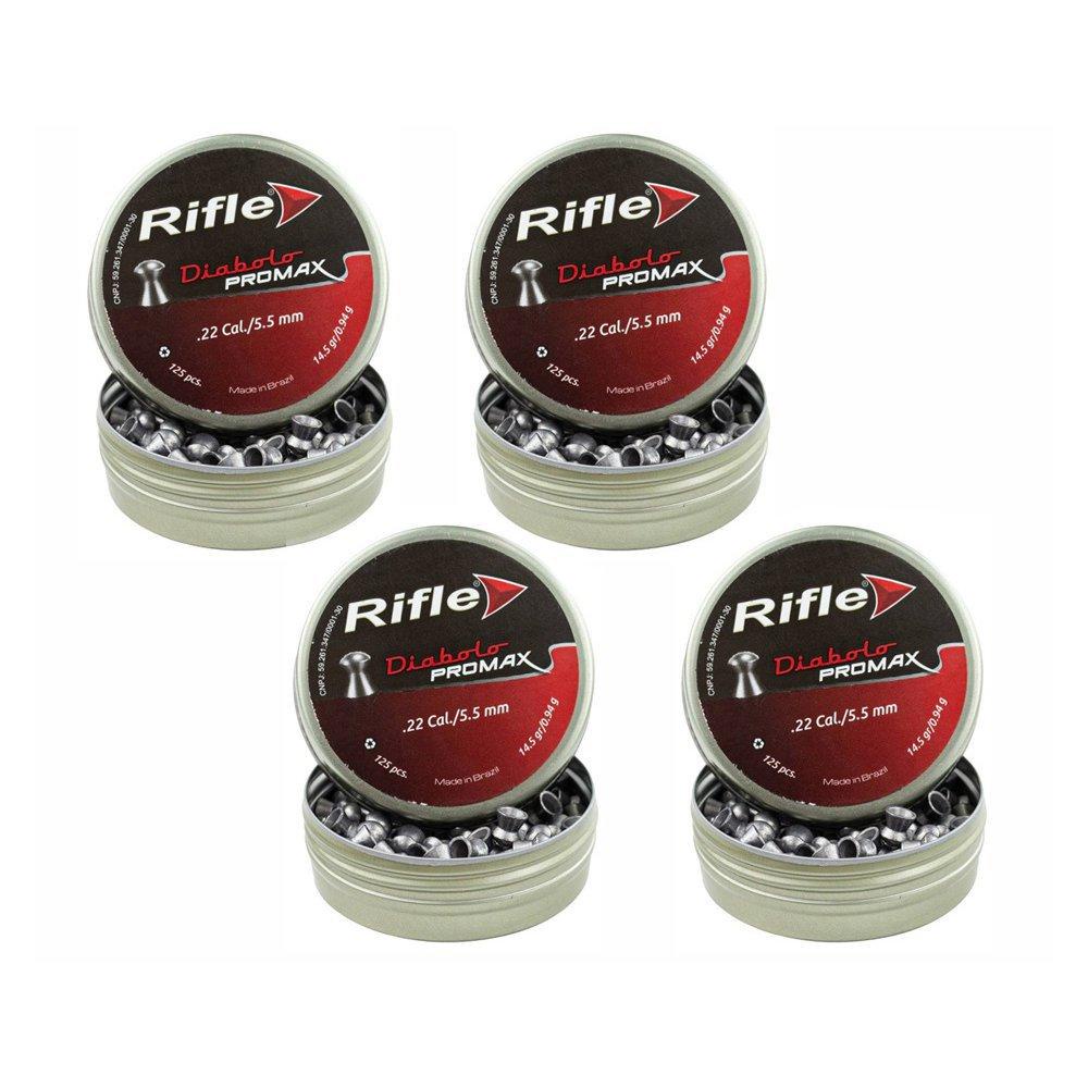 KIT 4 Latas de Chumbinho Rifle Diabolo Promax 5,5 125un cada