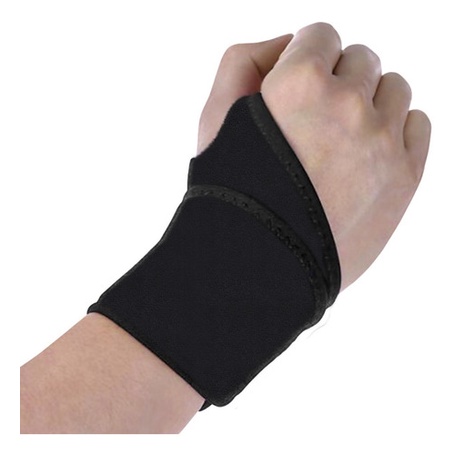 Munhequeira Ortopédica Tendinite Órtese Neoprene Ajustável Pulso Aberto Mão Punho Academia Esporte
