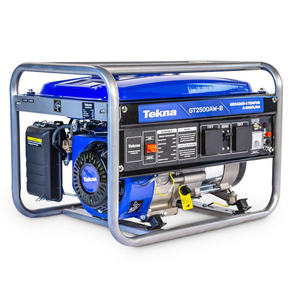 Gerador Portátil a Gasolina 4T 2,2KVA 2200W Bivolt TEKNA - Home & Living