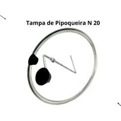 Tampa De Vidro Mais Haste De Aluminio Para Panelas 16, 18, 20, 22, 24 Pipoqueira RL