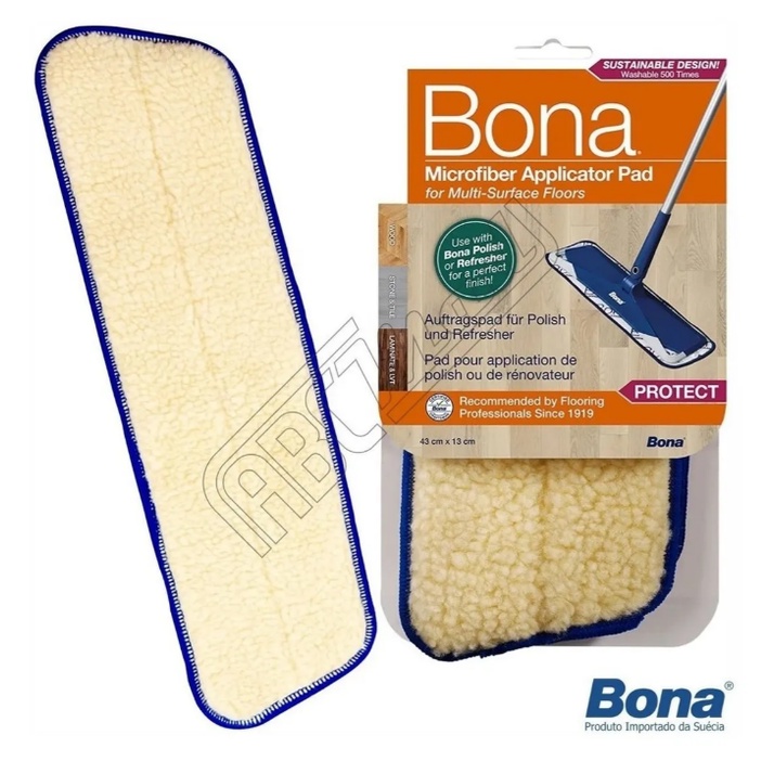 Bona® Pad Para Mop - Refil Aplicador lã sintética