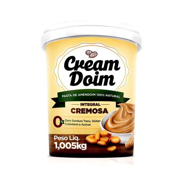 Pasta De Amendoim Integral Cremosa (1,005Kg) Cream Doim - Cocada Itapira