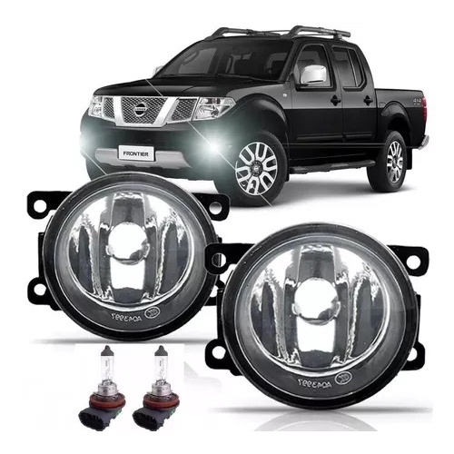 Par Farol De Milha Universal Nissan Frontier 2008 2009 2010 2011 2012 + Lâmpada