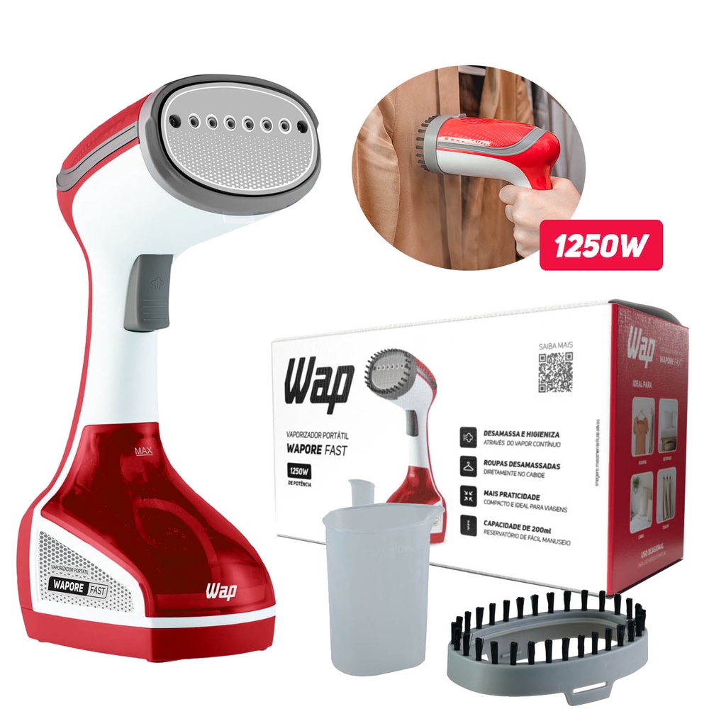 Vaporizador Wapore Fast Portátil 1250w Vermelho Wap - Home Appliances