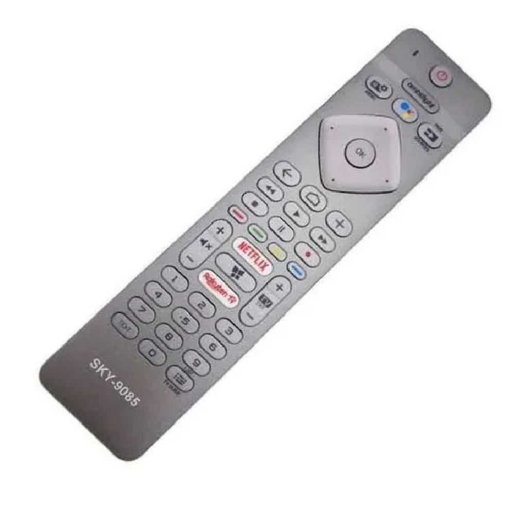 Controle Remoto Compativel Tv Philips Smart Botão Netflix Rakuten 9085