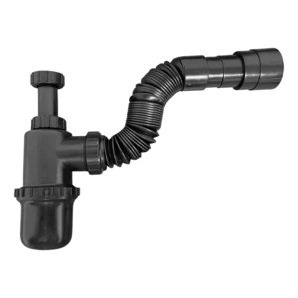 Sifão Sanfonado Copo Preto Universal Pia Cozinha Banheiro em Oferta na Shopee