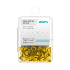 Ilhós Mimo Creating - Redondo - Amarelo Sol - 4,5 mm - 50 Unids