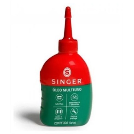 Óleo Singer para Máquinas de Costura 100ml Lubrificante utilidades