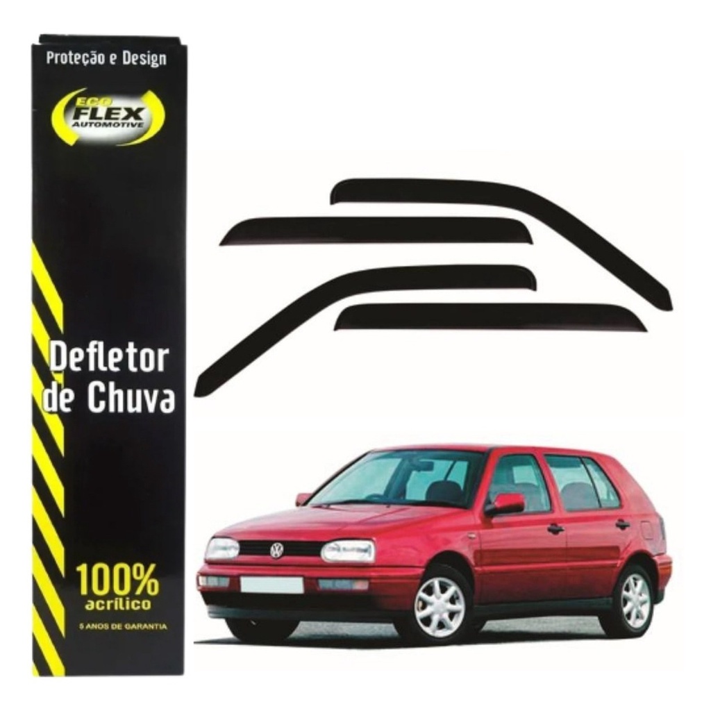 Calha De Chuva Defletor Vw Golf 1995 A 1998 Carroceria Antiga 4 Portas 30.012A