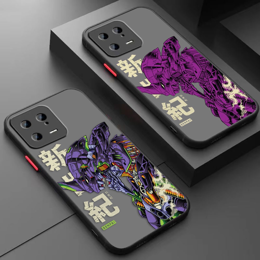 Japão Anime Neon Gênesis Evangelion S ENPAI Fosco Capa De Celular Para Xiaomi 13 12 12T 12X 11 11T 10 10T Pro Lite Ultra Poco F4 GT M3 M4 X4 NFC 4G 5G