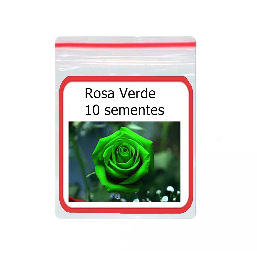 Rosa Verde Rara E Exótica Linda Flor Green 10 Sementes