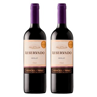 Kit 2 Vinhos Concha Y Toro Reservado Merlot 750ML