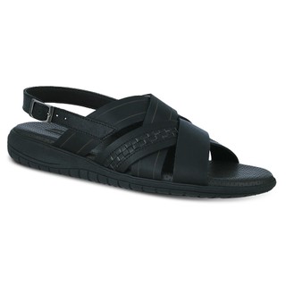 Sandália Masculina Couro Legitimo Ferracini Preta Lancer 1207A
