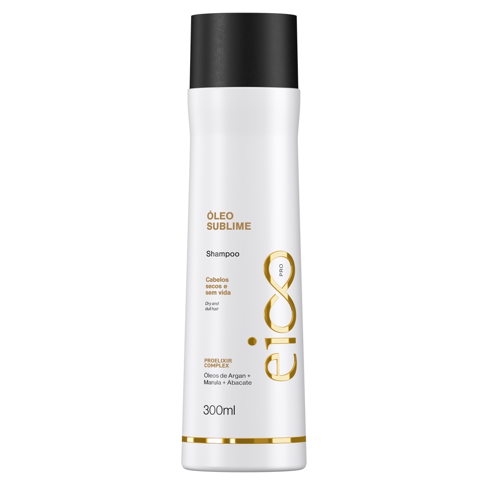Eico Professional Óleo Sublime Creme Shampoo Sem Sal Tratamento Leave-in 300ml Argan Marula e Abacate em Oferta na Shopee