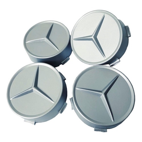 Kit Calota Centro Roda Mercedes Amg Classe A Sprinter Prata
