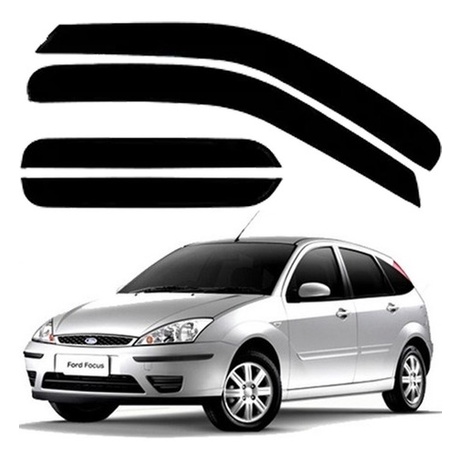 Defletor Calha de Chuva Focus Hatch 2001 a 2009 4 Portas Ecoflex