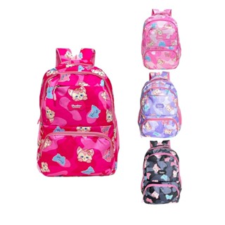 Mochila Escolar Feminina Infantil Passeio de Costas Reforçada