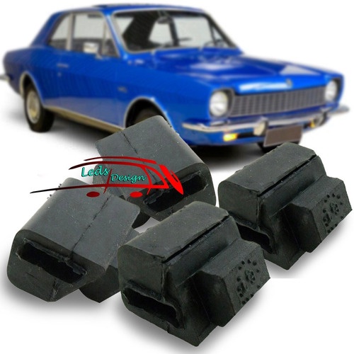 4 Batente Caço Coxim Borracha Capo Corcel 1 Belina 1967/1972