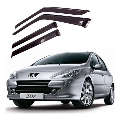 Calha de Chuva Defletor Peugeot 307 SW Todos 4 Portas Ecoflex