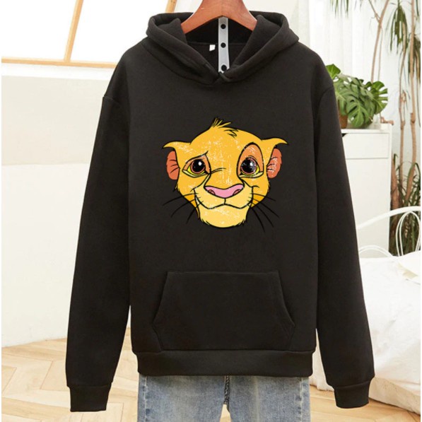 Blusa Moletom Canguru Algodão Unissex Simba Rei Leão  Com capuz ou sem Capuz Casaco de Frio Unissex Sueter Promoção