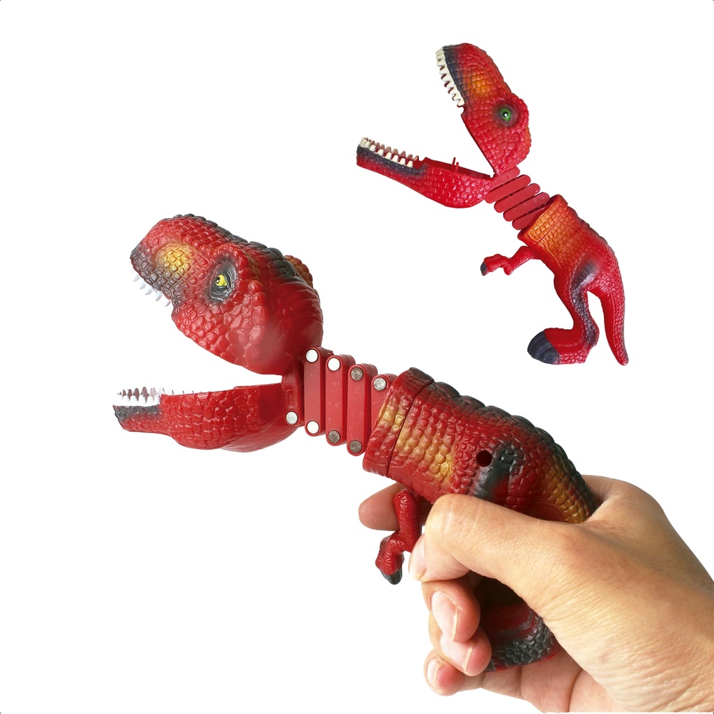 Brinquedo Infantil Dino Pegador Alcança Até 23 cm Cor Vermelho - Fenix Brinquedos DPD-969 em Oferta na Shopee