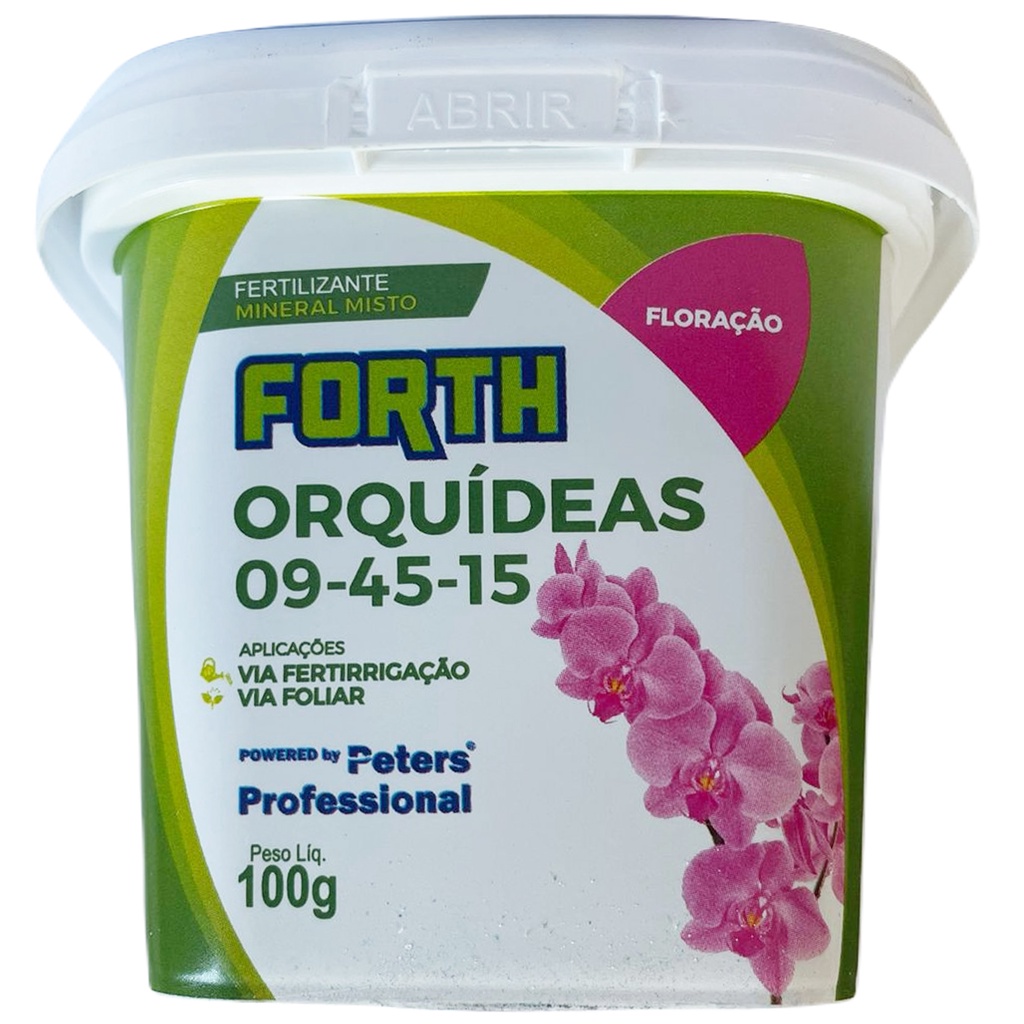 Fertilizante FORTH Orquídeas Floração 09-45-15 Foliar NPK