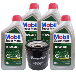 Troca de Óleo Srad 750 / Hayabusa 1300 Mobil 10w40 + Filtro em Oferta na Shopee