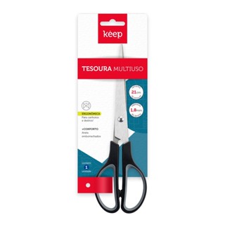 Tesoura Multiuso 21cm Keep - EI175