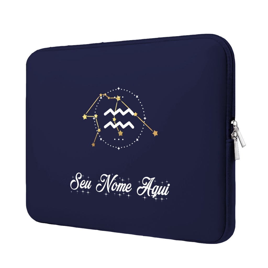 Case Capa Maleta Para Notebook Macbook Personalizada 10 11 12 13 14 15 17 POLEGADAS Signos Aquário