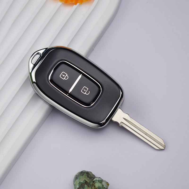 Estojo Chave TPU Para Carro Com Remota Renault Kwid Trafic Symbol Dacia Sandero Logan Duster Shell Fob