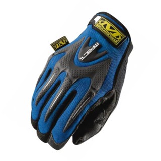 Luva Tática Spandex Couro Sintético Mechanix M-Pact Azul