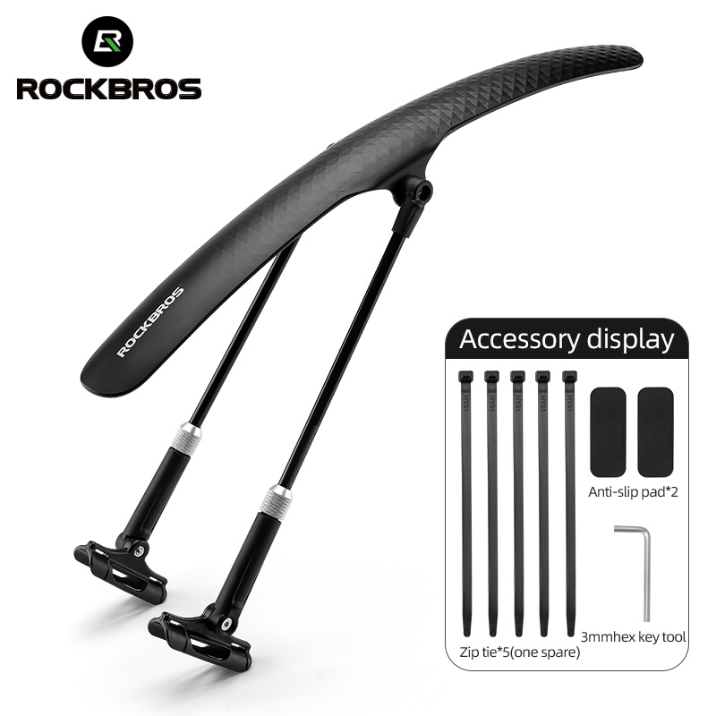 Fender Pára-Choques De Bicicleta De Estrada Rockbros Universal Frontal E Traseira À Prova De Pó Quick Release Touring Bike Removível Durável