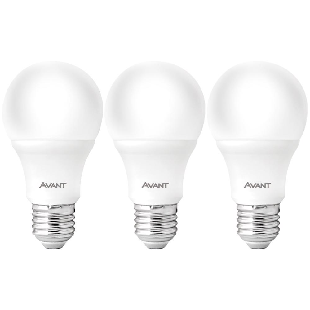 Lâmpada LED Pera 7W Bivolt 6500K com 3 Unidades AVANT - Home & Living